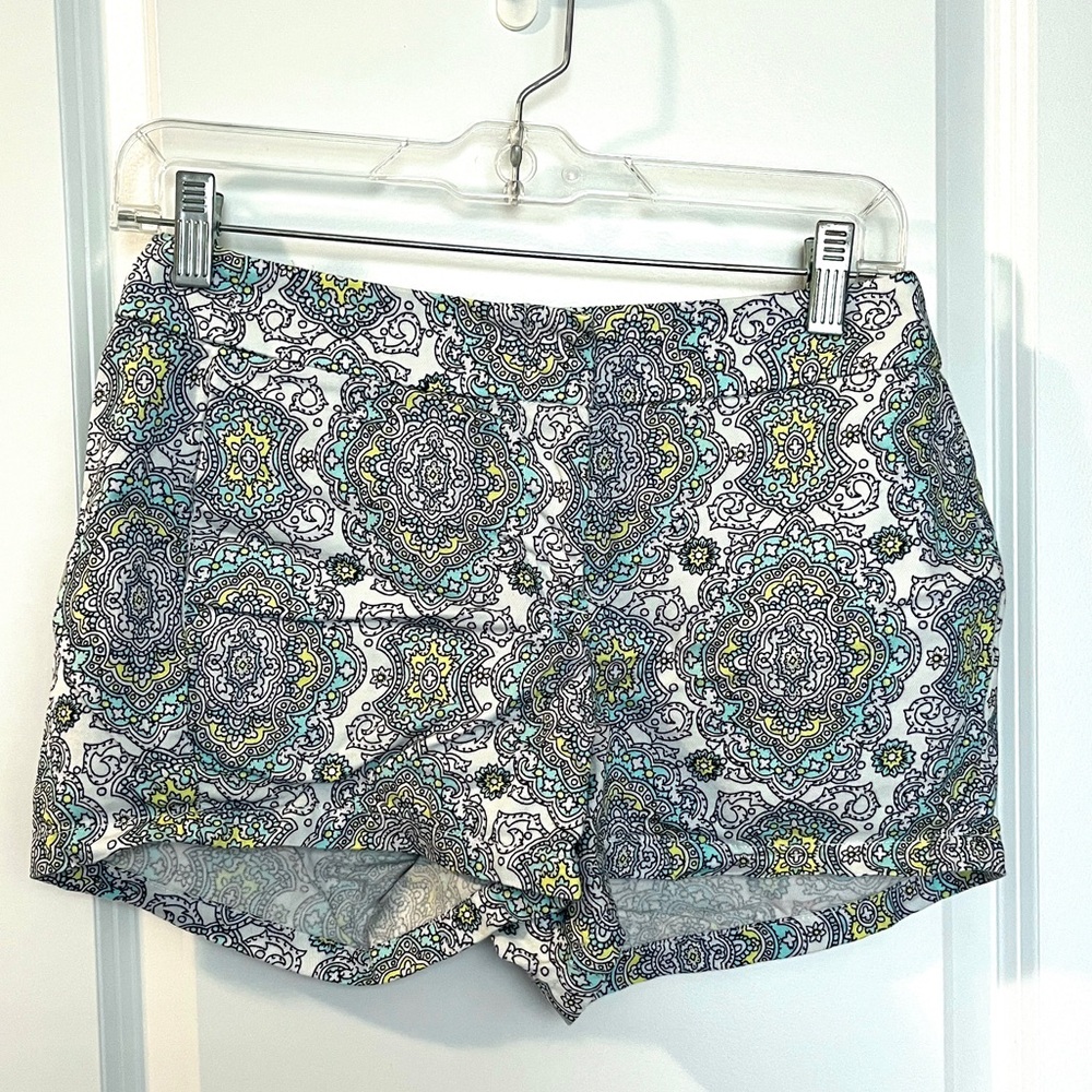 Women’s Blue & Yellow J. Crew Chino Shorts Size: 0